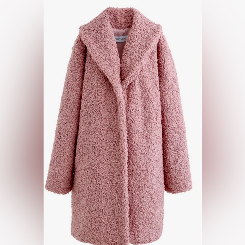 Plush Boucle Teddy Coat (Like New)